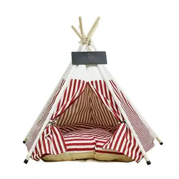 Палатка для кошек, съемная и моющаяся, брезентовая, на все времена года, зимняя теплая палатка для домашних животных S (40 40 50cm)