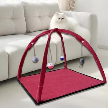 Палатка для кошек, съемный, моющийся, для пребывания в активном состоянии, игрушки, коврик для домашних животных, игровая кровать для домашних животных, игрушка для красный