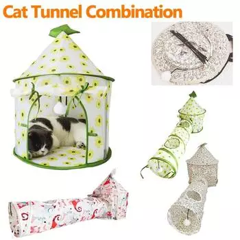 Палатка для кошек, складной туннель для кошек, игрушка для домашних животных, портативный туннель для игр в прятки, интерактивный лабиринт, дом для гостиной, домашний игровой реквизит