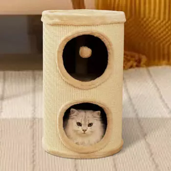 Палатка для кошек в помещении, большая, современная, двухслойная, плюшевая, для животных, для котят, для кондоминиума, для укрытия