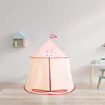 Палатка для малышей, большой детский игровой домик-замок для пикников, карнавалов на заднем дворе, розовый бежевый