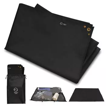 Палатка для отдыха ZEN Camps Ground Seat Leisure Sheet 195 x 136 м, водонепроницаемая, двухсторонняя, водоотталкивающая, толстая, 1680D, прочная, износостойкая, сумка для хранения в комплекте