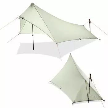 Палатка для скалолазания сверхлегкая в установке, профессиональная, 230 см x 85 см, двухсторонний силикон, разрываемая, легкая, водонепроницаемая, ветрозащитная, для кемпинга, зелёный