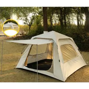 Палатка для улицы, кемпинга, пляжа, автоматическая, быстро открывающаяся, портативная, складная, для нескольких человек, для кемпинга, утолщенная, непромокаемая 210*210*145CM