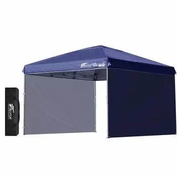 Палатка FIELDOOR Easy to beside G03 Легкая алюминиевая рама Специальные боковые листы включены Ветрозащита Высокая водостойкость Серебряный УФ-фильтр