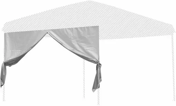Палатка FIELDOOR Tarp с выделенным боковым сиденьем, тип входа обычный 3,0x3,0 м (Горизонтальная штора) Сталь/Алюминий (Модель G03) [Светло-бежевый]