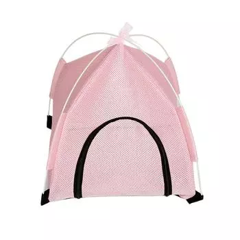 Палатка-кровать для кошек для домашних кошек, маленьких собак, укрытие, кровать-домик, палатка-типи, реквизит для фото, подарок на лето, типи S розовый