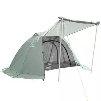 Палатка-кровать с внутренней палаткой для 1 человека для кемпинга на открытом воздухе дымчато-зеленая ENDLESS-BASE 44400057(97161) зелёный