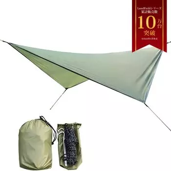 Палатка LandField Tarp Tent Diamond Shape Wing 402 x 268 см 4 м Для 1-3 человек LF-RT020-DG…
