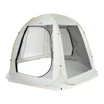 Палатка LOWYA, большая, полностью закрытая, блокирующая свет, защита от ультрафиолета, сетка, семейный навес на 4 человека, ширина 350 см, цвет белый, серый, раскладной