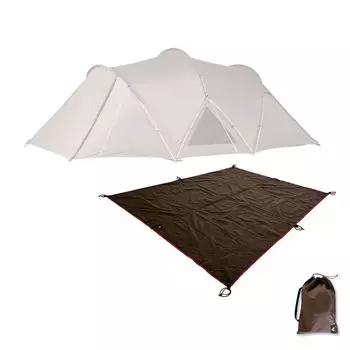 Палатка MECH CAMP, наземная палатка, водонепроницаемая сумка для хранения, палатка для кемпинга на открытом воздухе, сама по себе не входит в комплект. Внутренняя простыня Snow Peak Randnest Dome S, простыня, коричневый