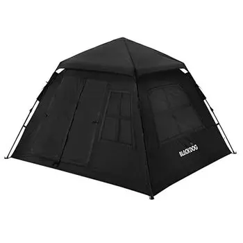 Палатка Naturehike Blackdog One Touch, затемнение, установка за 3 секунды, большое пространство для людей, износостойкая, отпугивающая насекомых, выдвижная, дышащая, сетчатая дверь для всей семьи