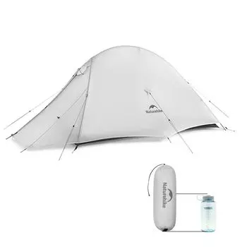 Палатка Naturehike Cloudup UL New кг для гор, обтекаемая, класс 7, ветро- и водонепроницаемая, 15D, прочная и легкая, расширенная, сумка для быстрого хранения в комплекте, в комплекте соло