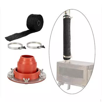 Палатка Печь Домкрат Огнестойкие Защитные Кольца Открытый Кемпинг Труба Вентиляционная Для Юрты оранжевый