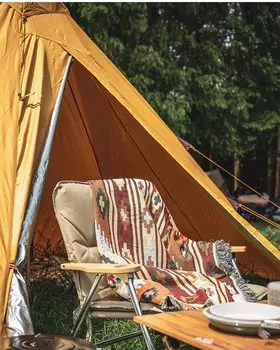Палатка Peel Forest Tent с внутренним многослойным мексиканским узором Ortega Camping Outdoor Van, спасательный чехол, коврик, узор, коврик, 130X160 см...