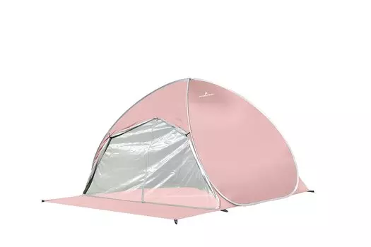 Палатка PYKES PEAK Детская палатка Солнцезащитный козырек Простая палатка POP UP TENT 5 цветов с колышками и сумкой для переноски Раскладывается [Мгновенно раскладывается/Серебряное покрытие] (АПРИБЕЙДЖЕ)