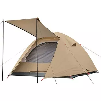 Палатка PYKES PEAK для 2-3 человек с внутренним размером спереди 2 м х сетка простая в использовании инструкция прилагается SANDKHAKI люди, люди, камера, водонепроницаемая, 2 м,