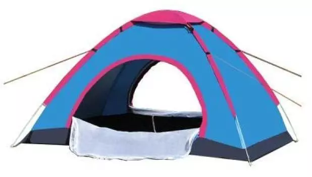 палатка синяя 2 Pop-up (2 двери, люди)