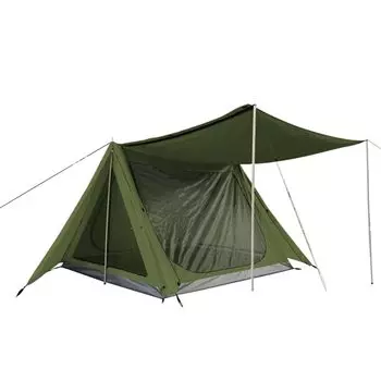 Палатка Sun Percy Pup с внутренней палаткой для людей, стойка навеса, сопротивление давлению воды 3000 мм 3-4 (зеленый) [Элемент] зелёный
