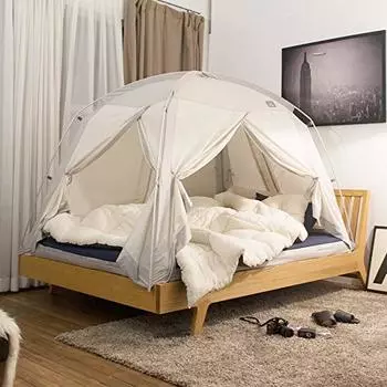 Палатка Tasumi Indoor Tent Signature 4-дверная, размер S, серая, IDOOGEN, официальный импортер, хлопковая текстура, моющаяся, легко и компактно хранится серый