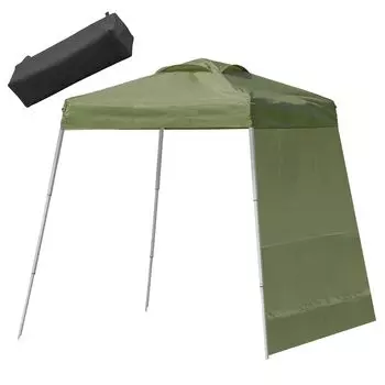 Палатка-тент ENDLESS BASE x с 1 боковой сборкой к УФ-чехлу для хранения воды 74100001 1,5 м 1,5 м полотно, одним касанием [Легко собрать!] Вентиляция без ветра, оливковый