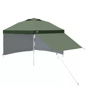 Палатка Tococo Sun Percy Tarp 3мx3м с защитой от ультрафиолета и водонепроницаемостью, устойчивая к давлению (AD046 Зеленый) [Продукт]