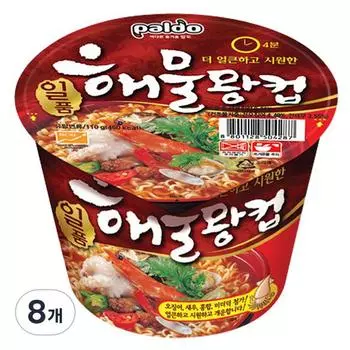 Paldo Excellent Seafood King Cup 110g, 8 pieces