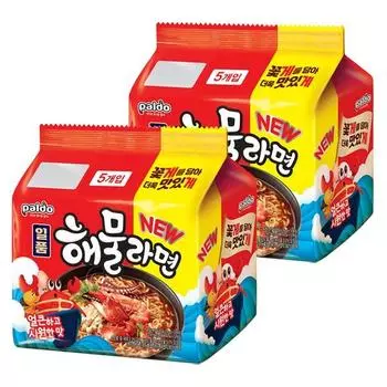 Paldo Excellent Seafood Ramen, 10 pieces