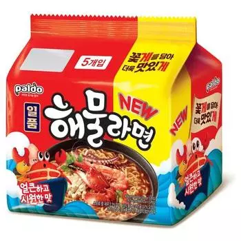 Paldo excellent seafood ramen, 5 pieces