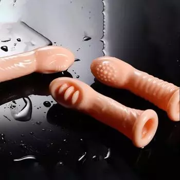 Палец-кроватка с низким уровнем шума, множественная стимуляция, TPE, массажер для пальцев клитора для пар 1