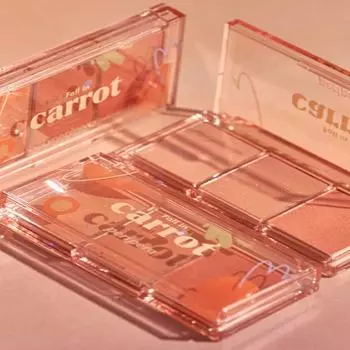 Палетка для щек Peripera All Take Mood Cheek 2. Fall in Carrot 5 г * 3