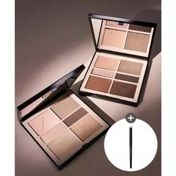 Палетка для век JUNG SAEMMOOL Artist Eye Palette Nude + Кисть для теней, набор Soft Nude
