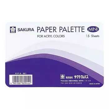 Палитра бумаги Sakura Crepas Mini 15 листов x 20 штук RPA-MI(20)