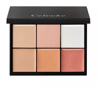 Палитра Celvoke Seamless Face 01 Bright Concealer Palette Concealer Stain Bear Acne Scar Uneven Color Pore Cover