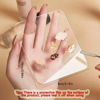 Палитра для акрилового макияжа, набор шпателей из нержавеющей стали, гель для смешивания, тональный крем, тени для век, косметические инструменты для маникюра и дизайна ногтей