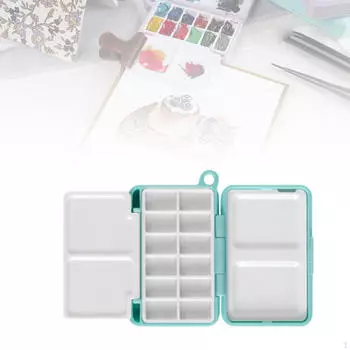 Палитра для акварели, гуашь, поддон для смешивания, палитра для рисования, граффити, акриловая масляная живопись синий