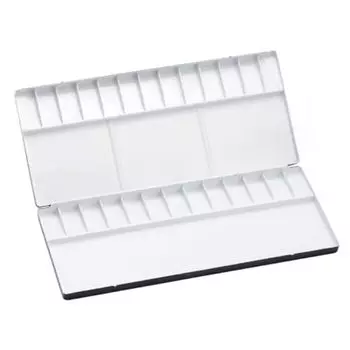 Палитра для акварели из алюминия artgear (26 лунок) для акрила и акварели