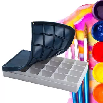 Палитра для акварели, палитра для рисования, 24 ячейки, пустая, многофункциональная, складная, портативная