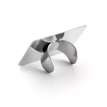 Палитра для дизайна ногтей из нержавеющей стали с кольцом для макияжа, палитра для маникюра, инструмент для макияжа