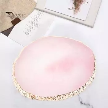 Палитра для дизайна ногтей из смолы, безопасная, стильная, экологически чистая, портативная подставка для смешивания ногтей для удобного отображения цвета геля жёлтый