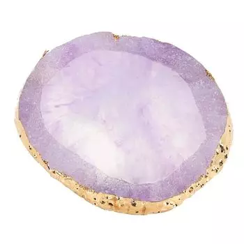 Палитра для дизайна ногтей из смолы, цветная тарелка для рисования, золотой край, маникюрный инструмент для ногтей, фиолетовый чёрный