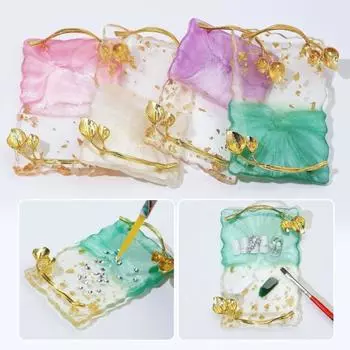 Палитра для дизайна ногтей неправильной формы Легко моется Широкое применение фиолетовый