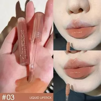 Палитра для губ Black Tea Brown Lip Gloss Mirror Clear Glass Glaze Lava Chocolate Liquid Lipstick Nonstick Makeup Tint Cosmetics, 03, 1 шт., 03 03