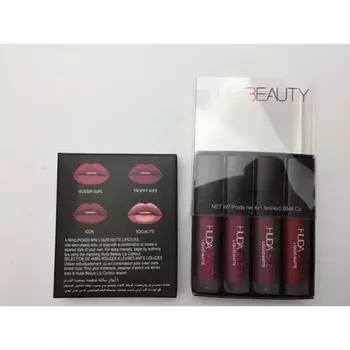 Палитра для губ HUDAS Beauty Lipstick Liquid Matte Mini UDA Shimmer Palette Same Color Diamond Glitter Lip Gloss, GOSS, 1 шт.