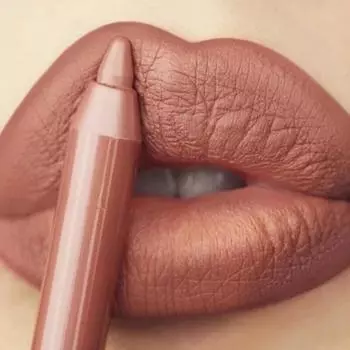 Палитра для губ Nude Brown Lip Liner Pencil 12 цветов Макияж Помада Карандаш Водостойкая Стойкая Антипригарная Матовая Косметика Чашка, 10, 1 шт.