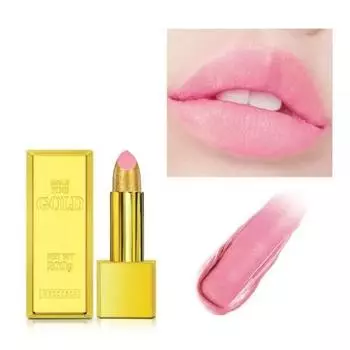 Палитра для губ Стойкая блестящая золотая помада Shimmer Nude Pigment Metallic Matte Lip Gloss Non-Stick Cup Waterproof Velvet Stick, -01