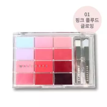 Палитра для губ Wakemake Soft Coloring, 1 шт., 01 Pink Flood Glowing