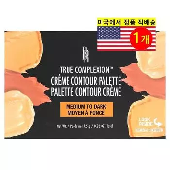 Палитра для контуринга лица Black Radiance Facial True Complexion Cream, от среднего до темного оттенка, 1 шт.