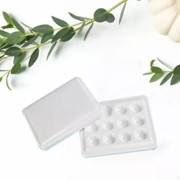 Палитра для красок, поднос для смешивания с крышкой, 12 ячеек, портативные художественные краски для акварели