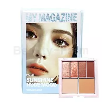 Палитра для макияжа 16Brand My Magazine 7,5 г, Vol 03 Sunshine Nude Mood, 1 шт.